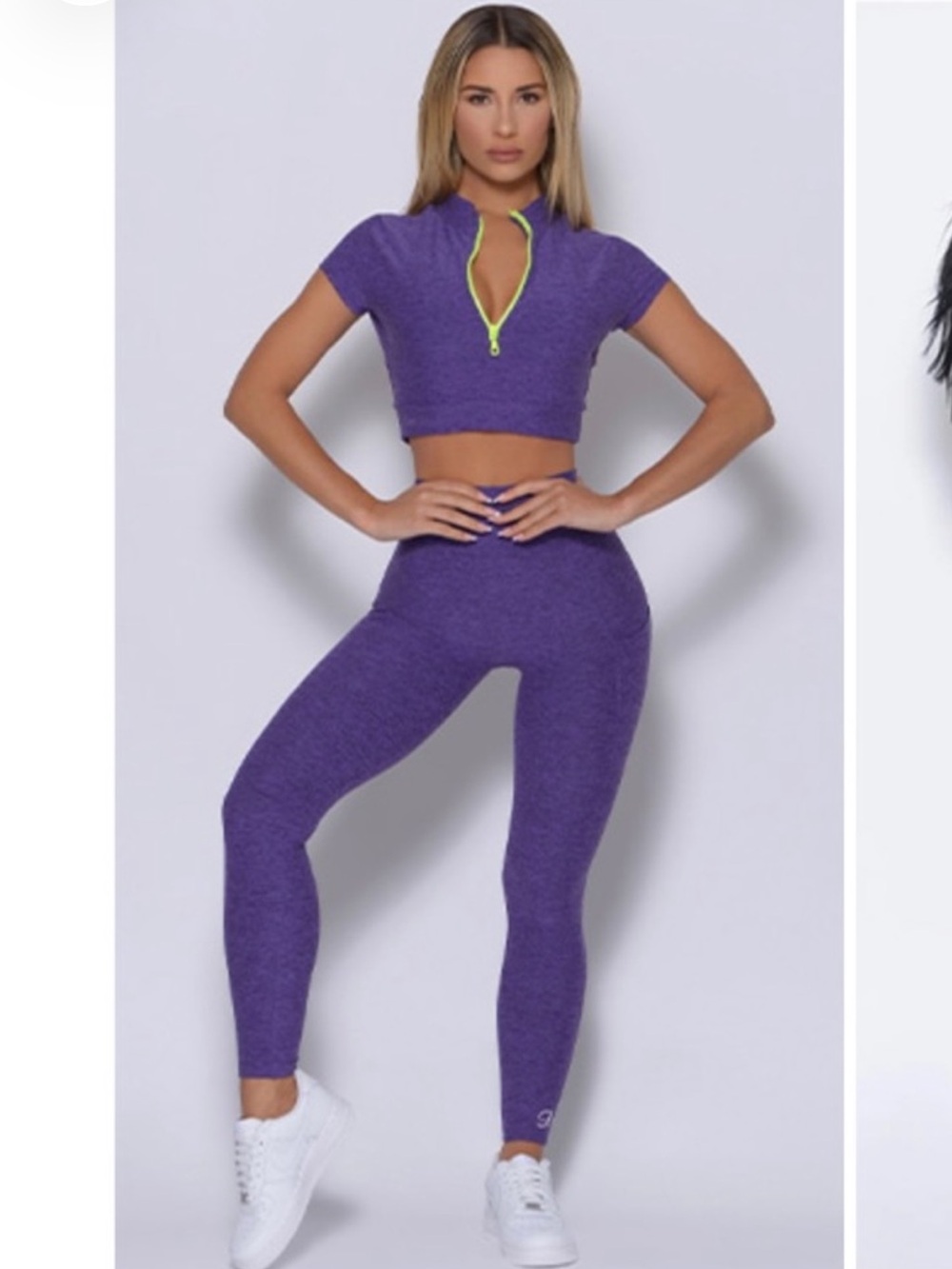 Bombshell Sportswear Curves Leggings in Iris